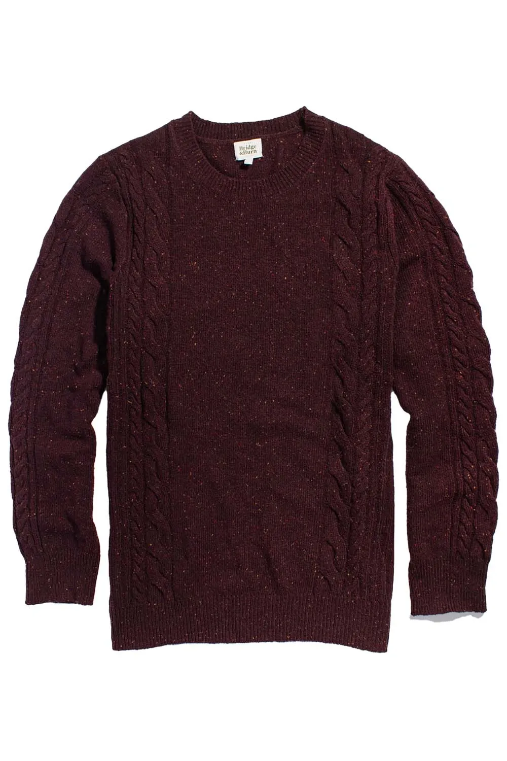 HUGO SWEATER Burgundy Donegal sold by REVOLVR Menswear