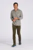 LINEAR SLUB TWILL SHIRT Moss Gray sold by REVOLVR Menswear