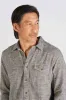 LINEAR SLUB TWILL SHIRT Moss Gray sold by REVOLVR Menswear