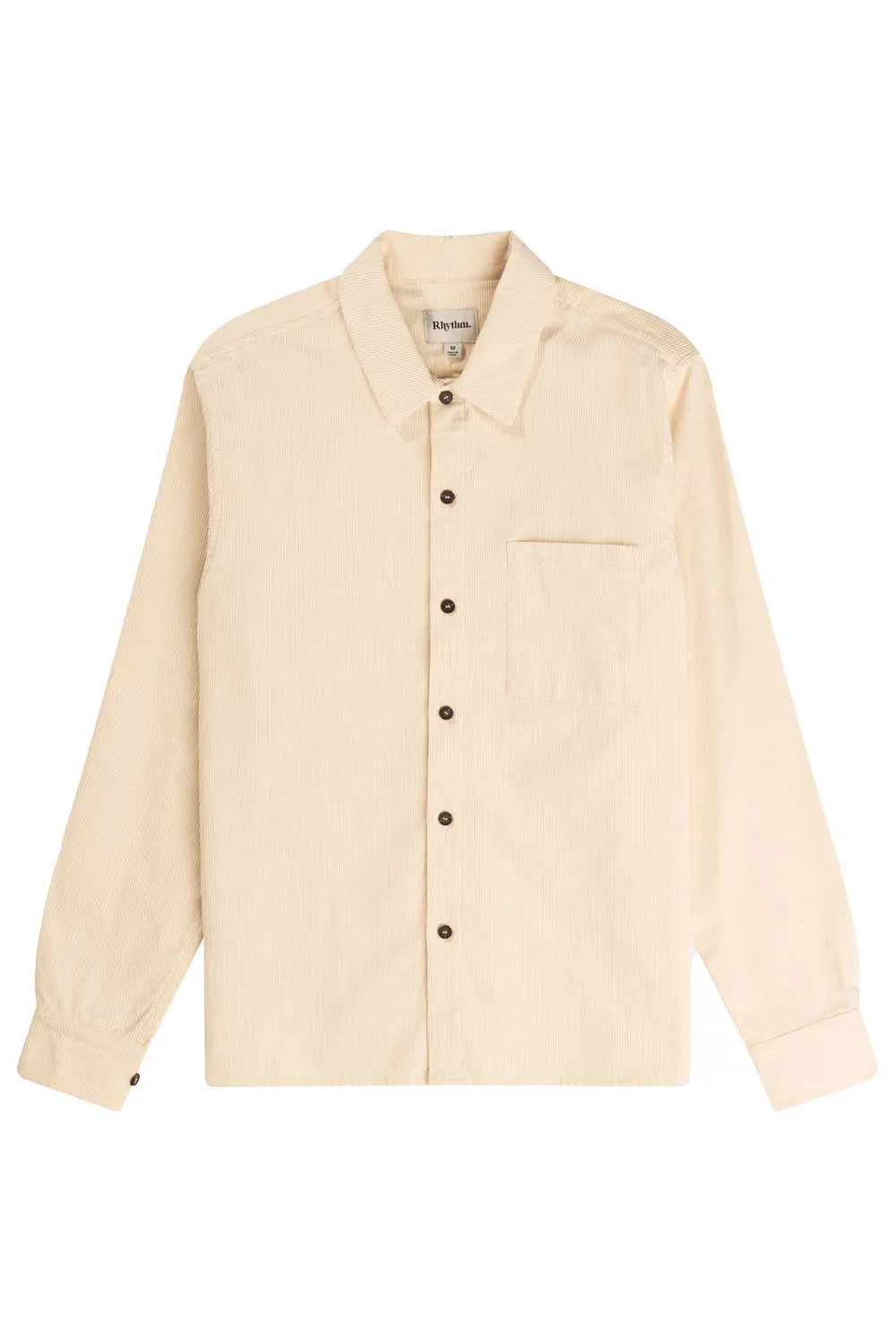 CORDUROY LS SHIRT Natural sold by REVOLVR Menswear