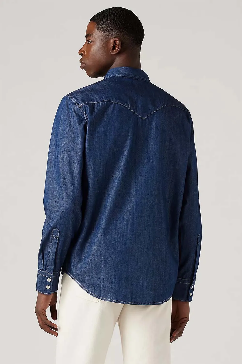 BARSTOW WESTERN STANDARD SHIRT Dark Wash sold by REVOLVR Menswear product image thumbnail 4