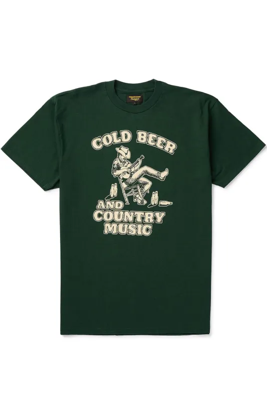 COUNTRY MUSIC TEE Army Green sold by REVOLVR Menswear