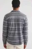 PACIFICA STRETCH SHIRT Navy/Grey Baja Stripe sold by REVOLVR Menswear