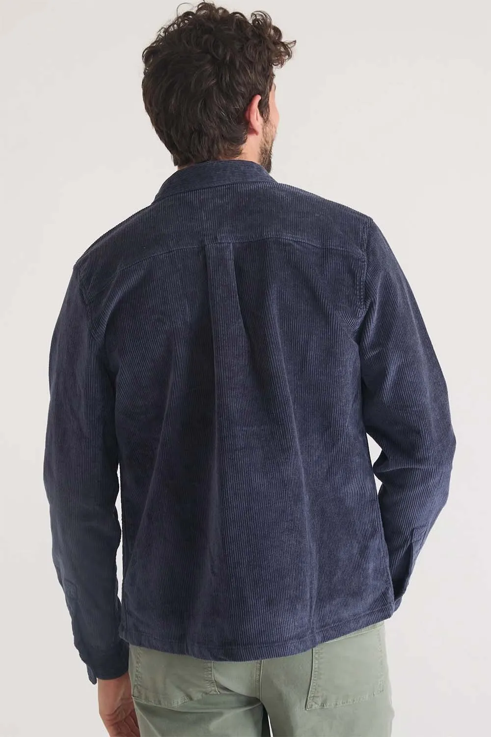 MAX BROKEN IN CORD OVERSHIRT Mood Indigo sold by REVOLVR Menswear product image thumbnail 5