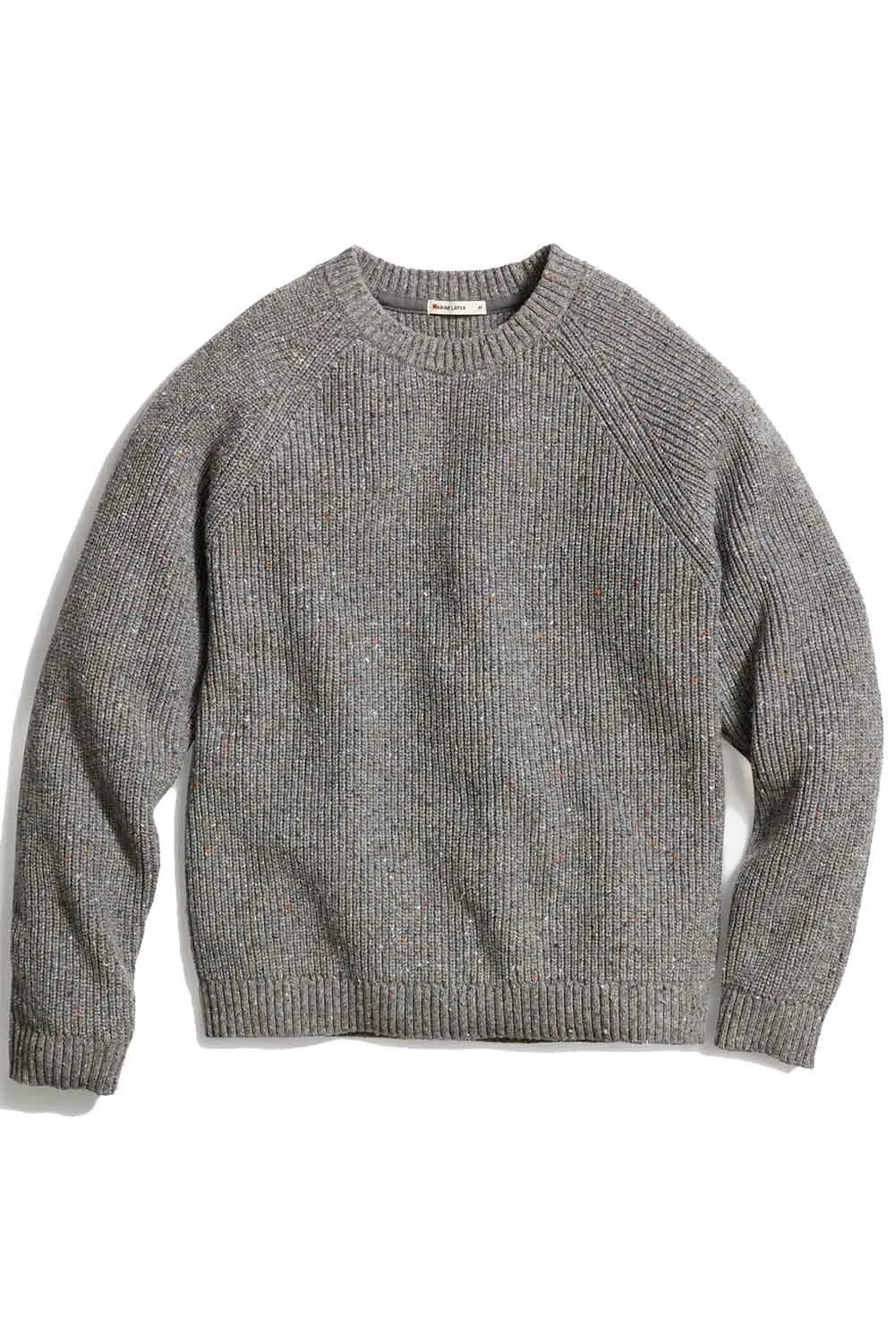 COLEMAN CREW SWEATER Mid Grey sold by REVOLVR Menswear