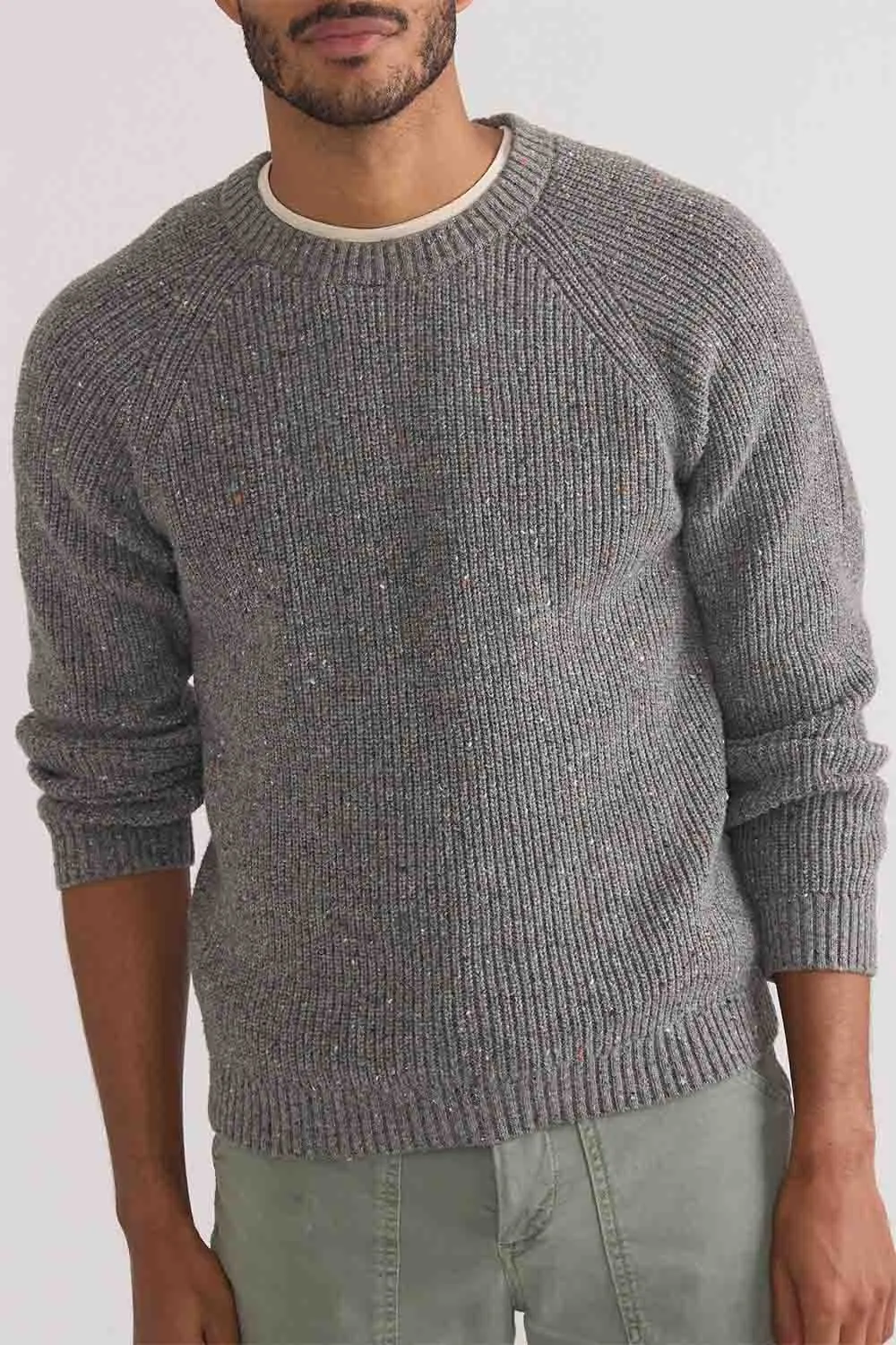 COLEMAN CREW SWEATER Mid Grey sold by REVOLVR Menswear product image thumbnail 2