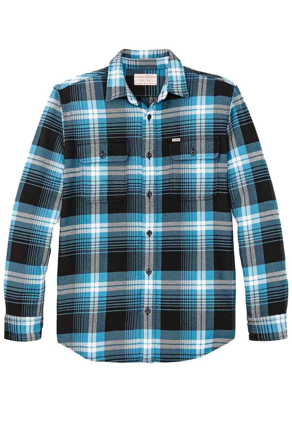 VINTAGE FLANNEL WORKSHIRT Blue/Black/Multi Plaid sold by REVOLVR Menswear