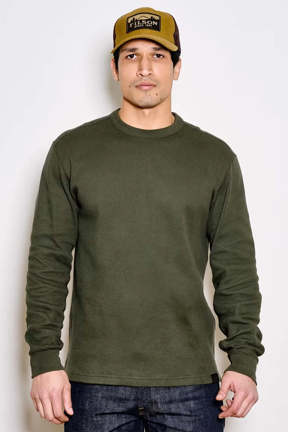 WAFFLE KNIT THERMAL Mossy Rock sold by REVOLVR Menswear product image thumbnail 2