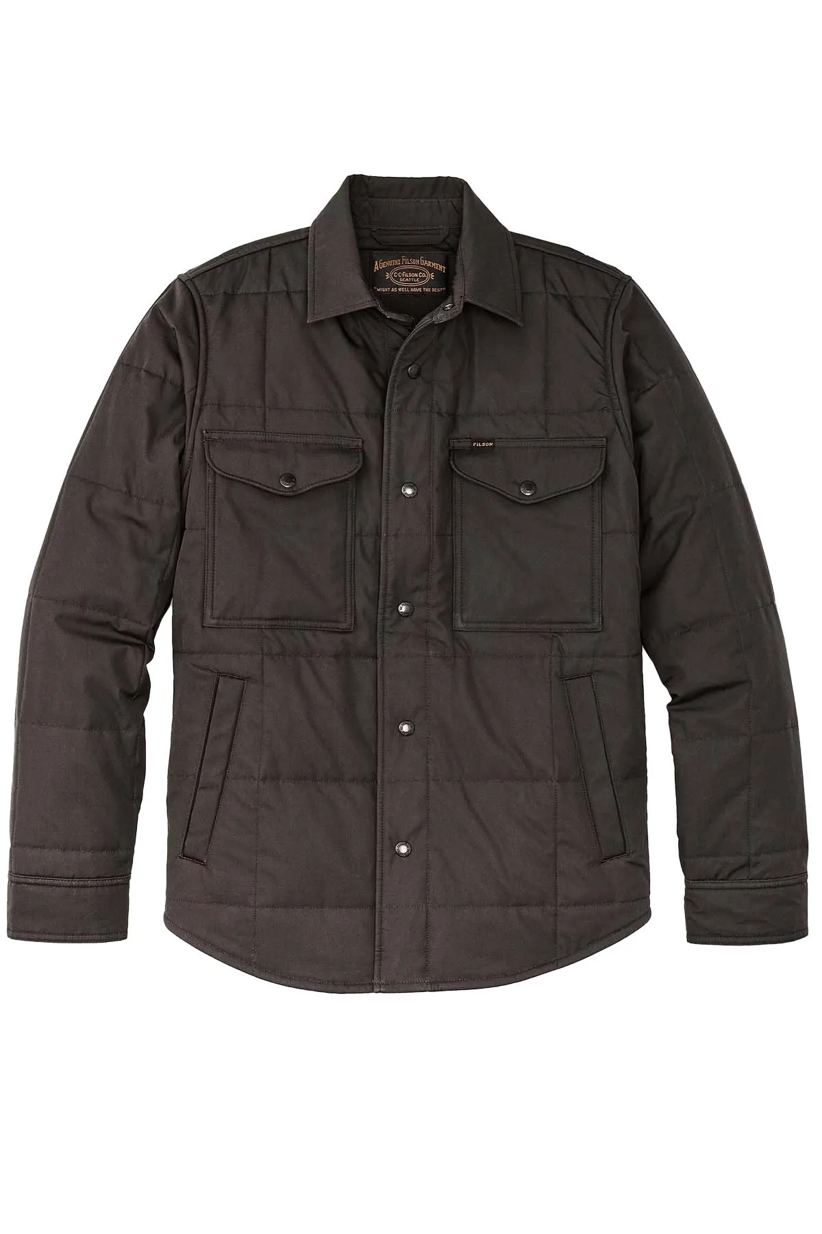 COVER CLOTH QUILTED JAC-SHIRT Cinder sold by REVOLVR Menswear