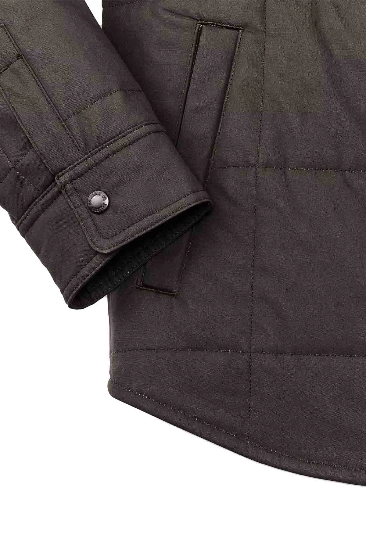 COVER CLOTH QUILTED JAC-SHIRT Cinder sold by REVOLVR Menswear product image thumbnail 5