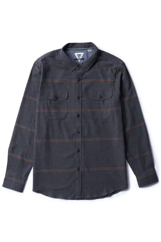 CENTRAL COAST ECO LS FLANNEL Charcoal Heather sold by REVOLVR Menswear