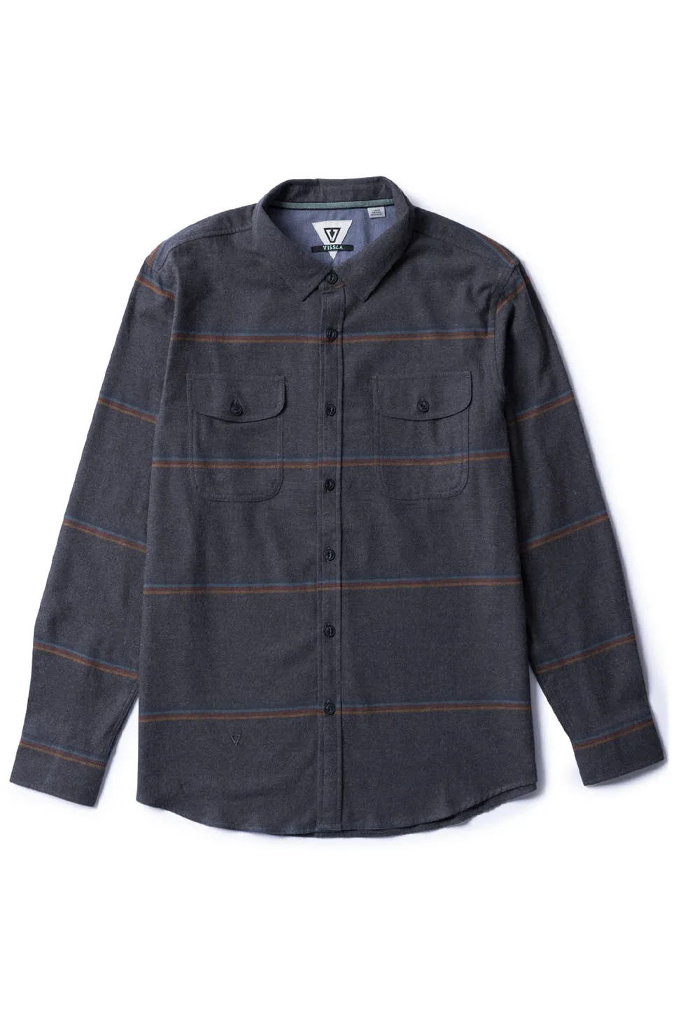 CENTRAL COAST ECO LS FLANNEL Charcoal Heather sold by REVOLVR Menswear