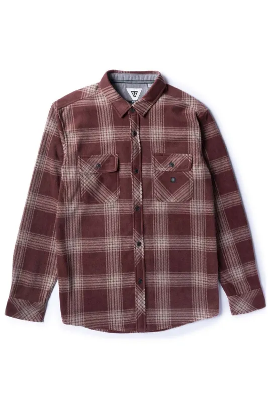 ECO-ZY LS POLAR FLANNEL Fired Brick sold by REVOLVR Menswear