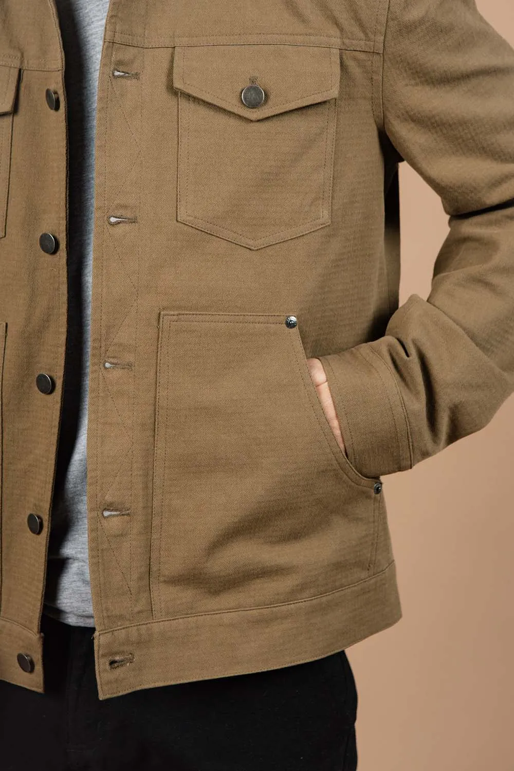 THE BURL JACKET Warm Olive sold by REVOLVR Menswear product image thumbnail 5