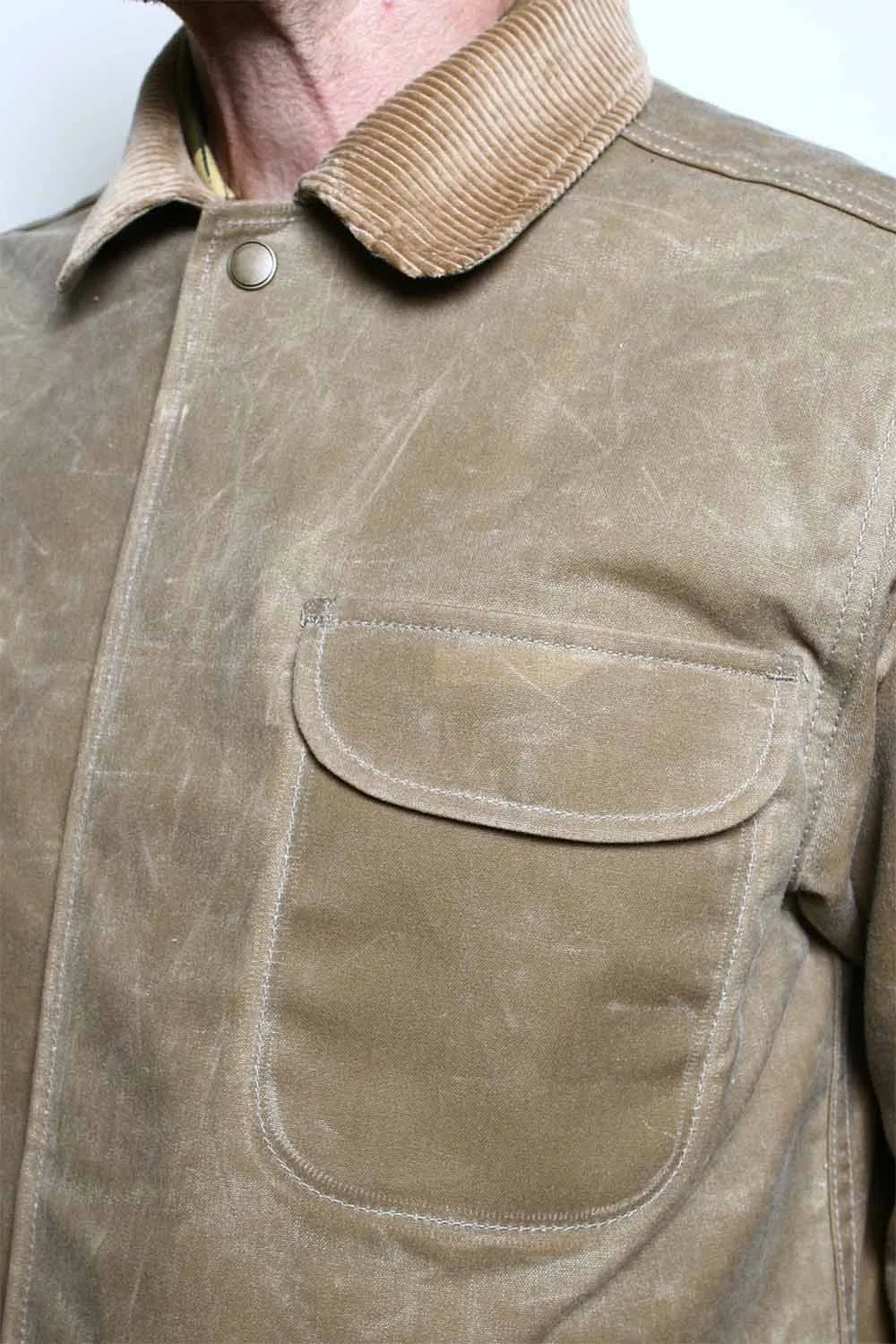 HUNTER SUPPLY JACKET Waxed Tan sold by REVOLVR Menswear product image thumbnail 3