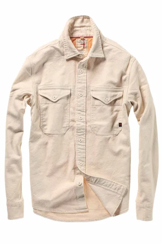 UTILITY WORKSHIRT Bone Canvas sold by REVOLVR Menswear