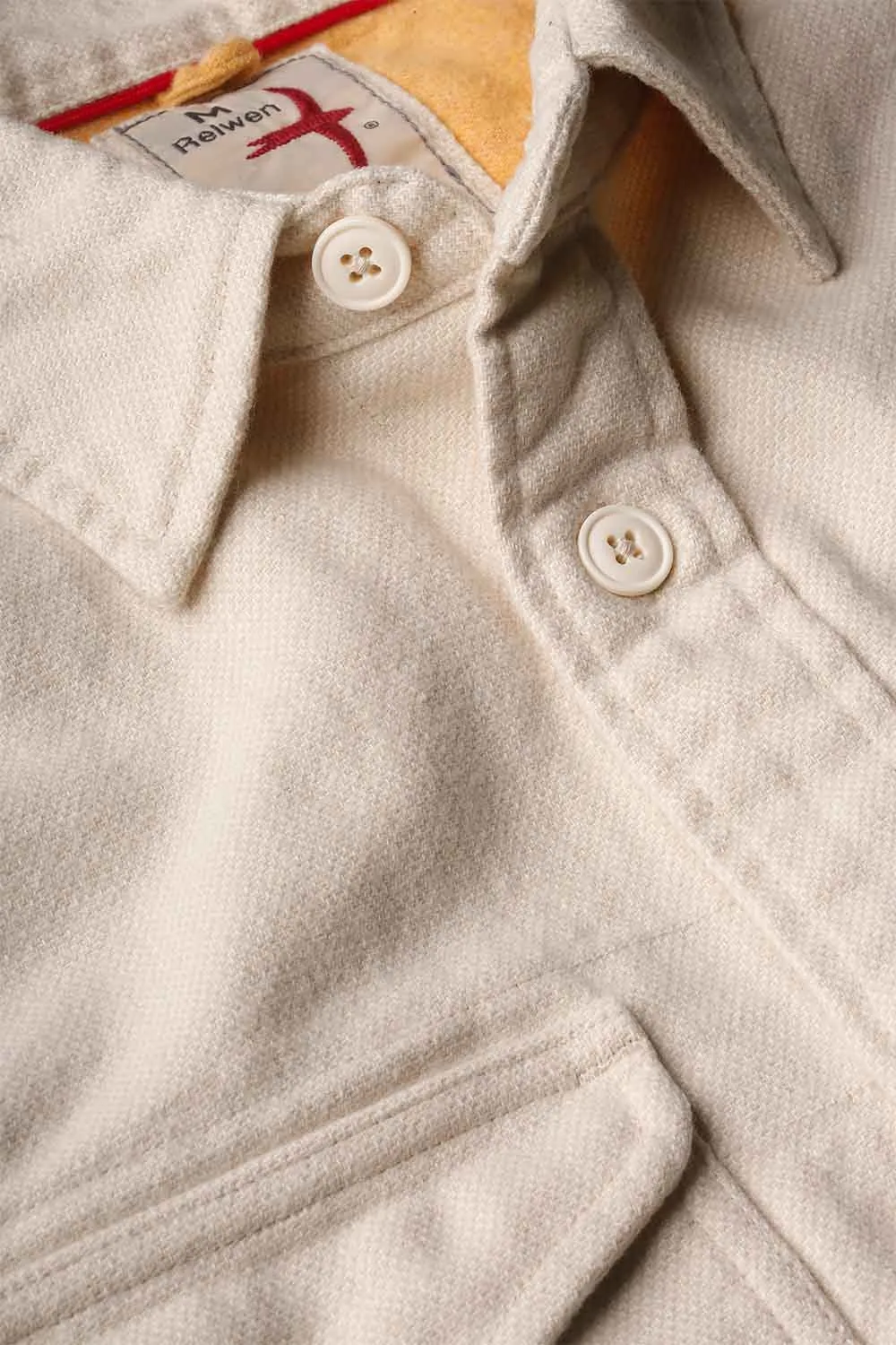 UTILITY WORKSHIRT Bone Canvas sold by REVOLVR Menswear product image thumbnail 2