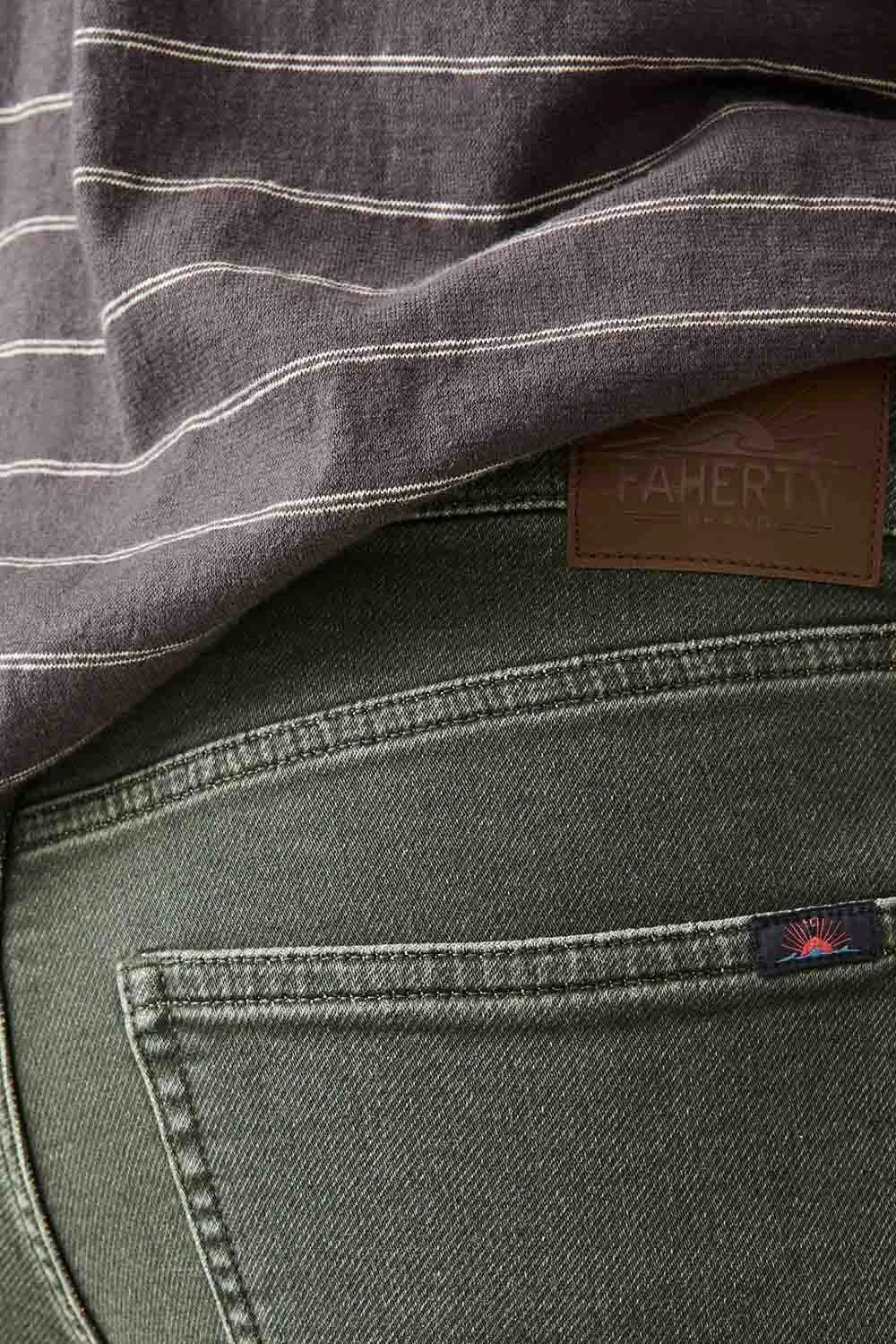 STRETCH TERRY 5 POCKET - FALL OLIVE sold by REVOLVR Menswear product image thumbnail 4