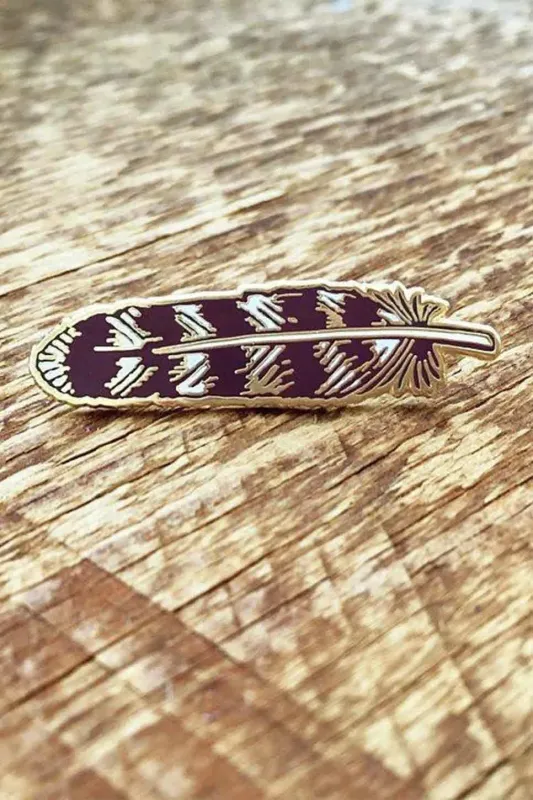 FEATHER ENAMEL PIN sold by REVOLVR Menswear
