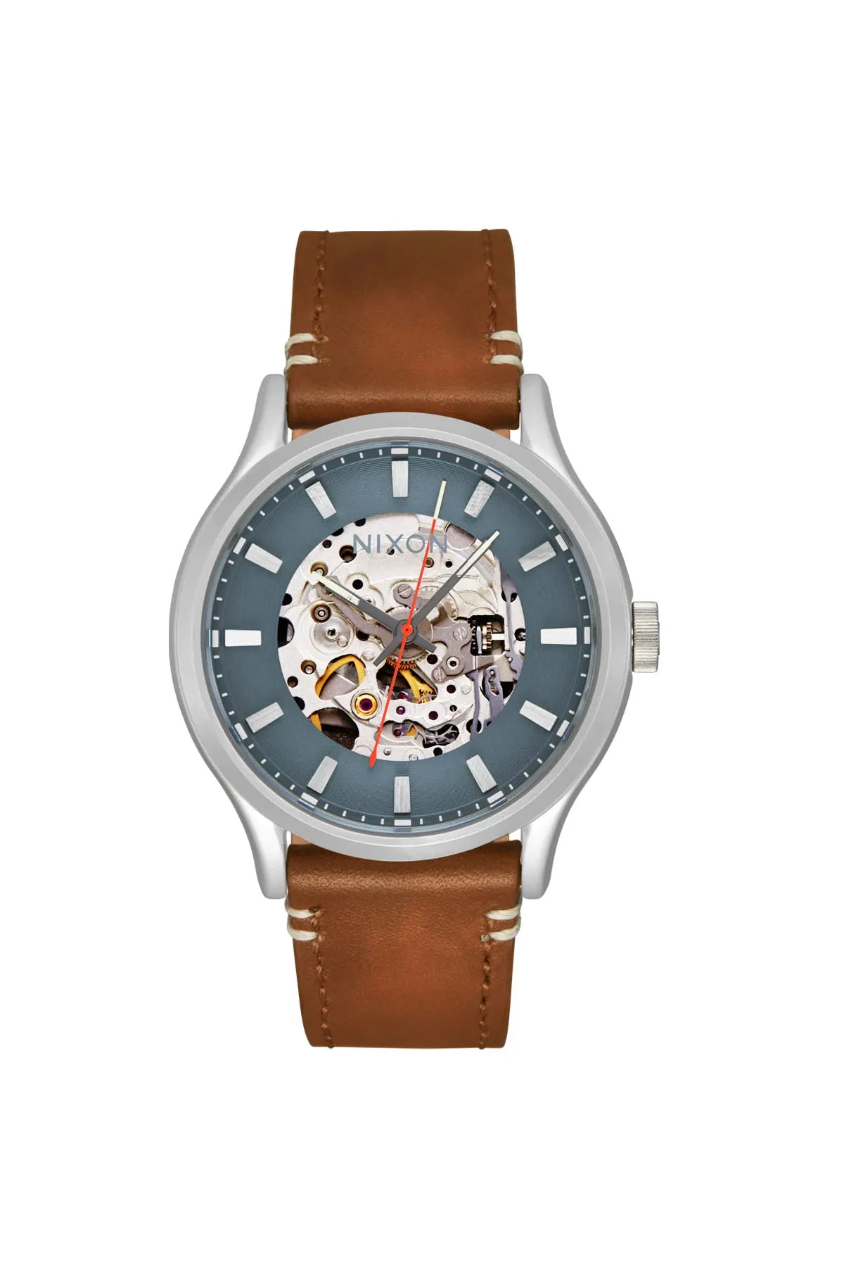 SPECTRA LEATHER - LT GUNMETAL/BASALT/SIENNA sold by REVOLVR Menswear