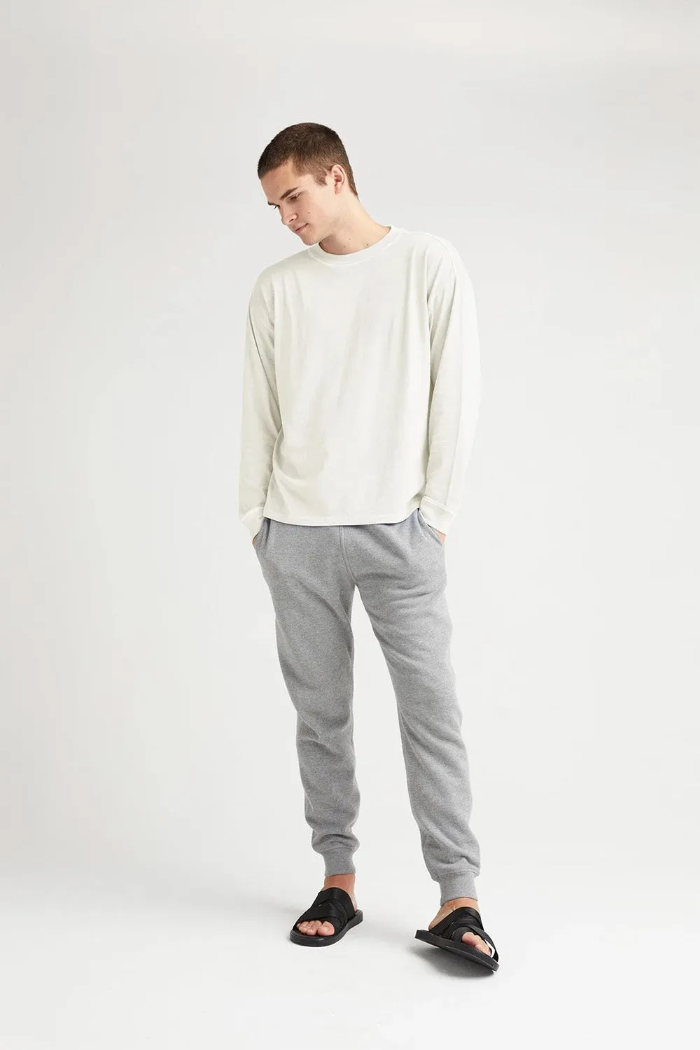 RELAXED LS TEE Bone sold by REVOLVR Menswear product image thumbnail 4