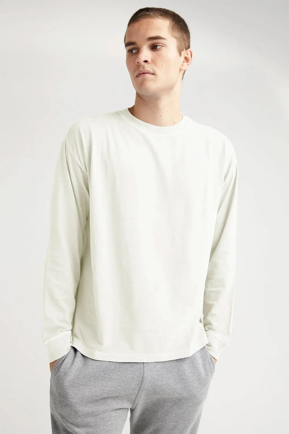 RELAXED LS TEE Bone sold by REVOLVR Menswear product image thumbnail 2