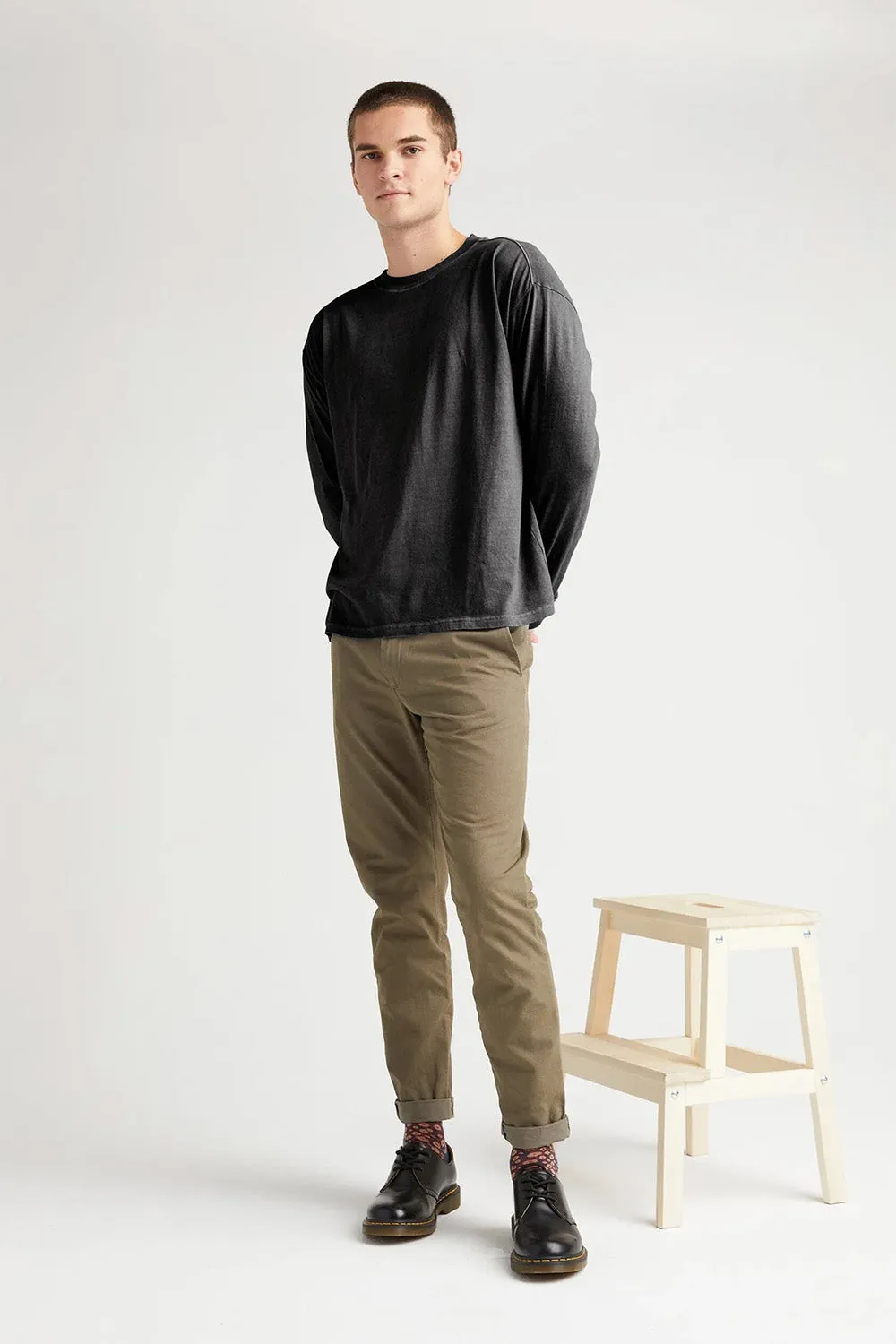 RELAXED LS TEE Stretch Limo sold by REVOLVR Menswear product image thumbnail 4