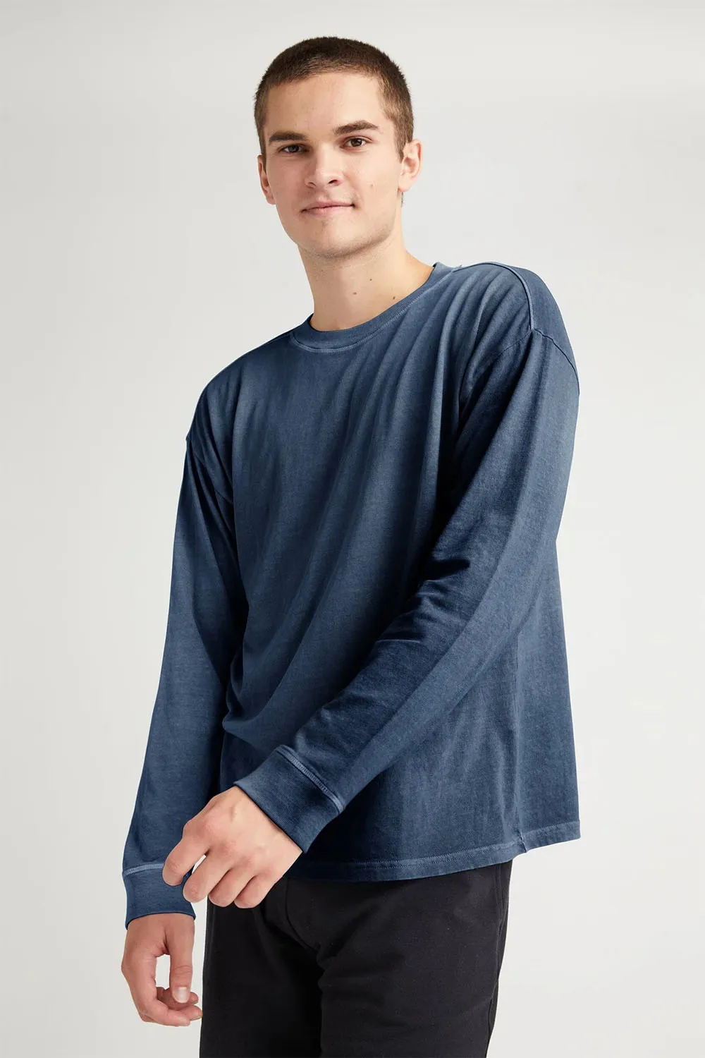 RELAXED LS TEE Moonlit Ocean sold by REVOLVR Menswear product image thumbnail 2