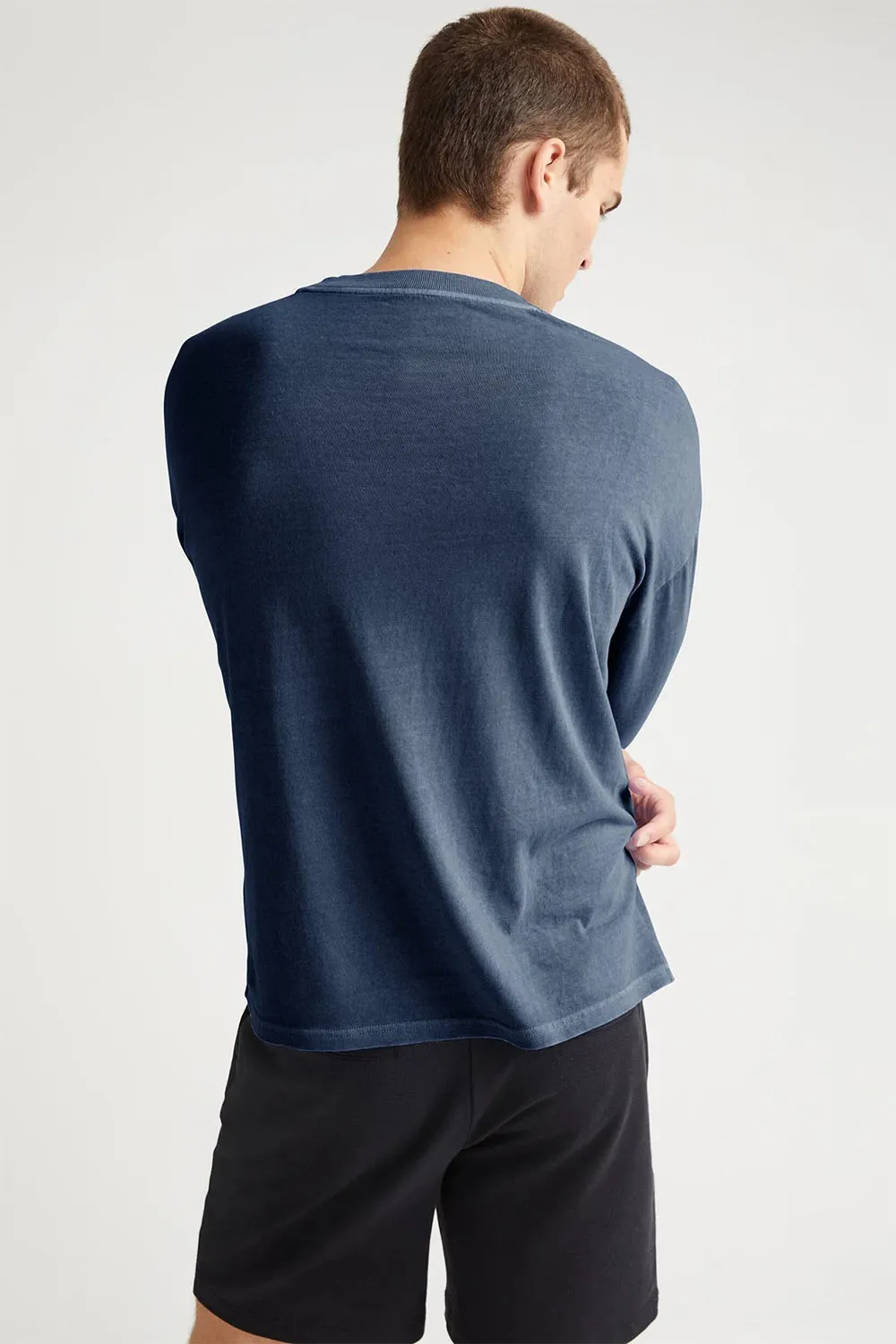 RELAXED LS TEE Moonlit Ocean sold by REVOLVR Menswear product image thumbnail 4