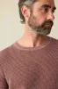 SUNWASHED CREWNECK Plum Wine sold by REVOLVR Menswear
