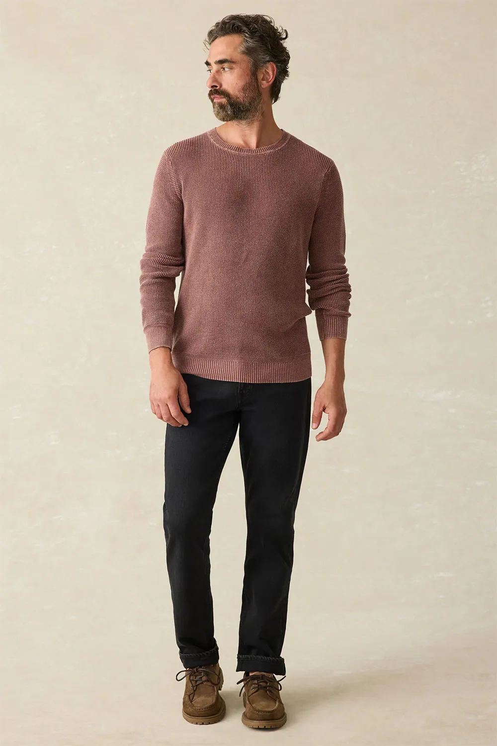 SUNWASHED CREWNECK Plum Wine sold by REVOLVR Menswear product image thumbnail 4