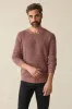 SUNWASHED CREWNECK Plum Wine sold by REVOLVR Menswear