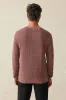 SUNWASHED CREWNECK Plum Wine sold by REVOLVR Menswear