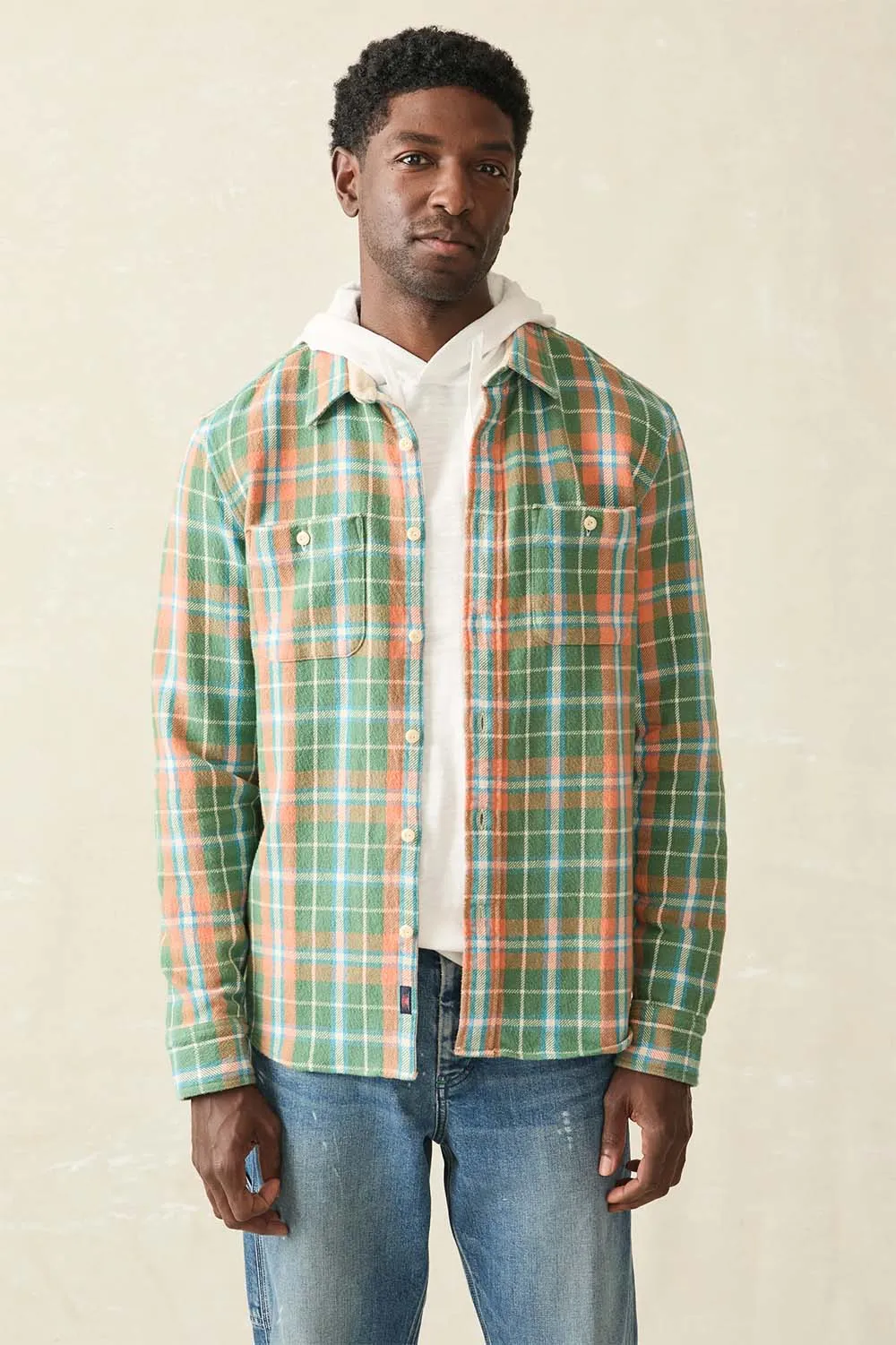 THE SURF FLANNEL Forest Hollow Plaid sold by REVOLVR Menswear
