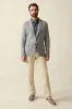 INLET KNIT BLAZER Medium Grey Melange sold by REVOLVR Menswear