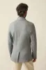 INLET KNIT BLAZER Medium Grey Melange sold by REVOLVR Menswear