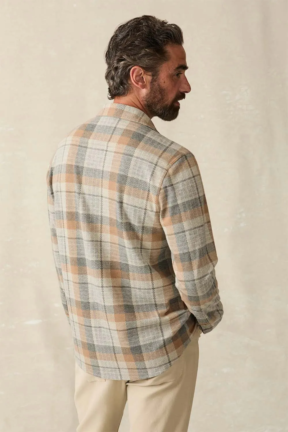 LEGEND SWEATER SHIRT Desert Plaid sold by REVOLVR Menswear product image thumbnail 3