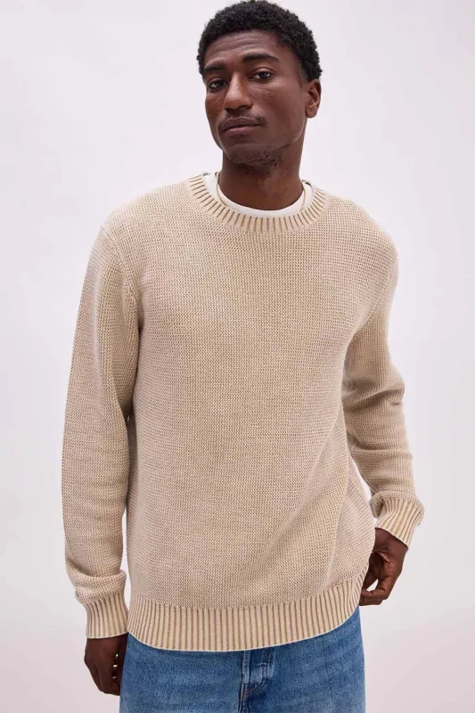 DUNE SWEATER Khaki sold by REVOLVR Menswear