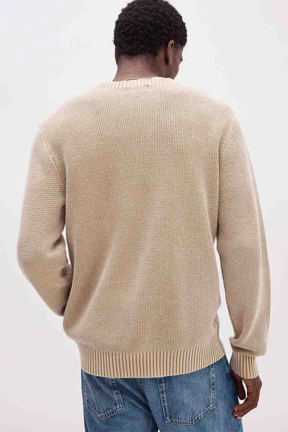 DUNE SWEATER Khaki sold by REVOLVR Menswear product image thumbnail 2