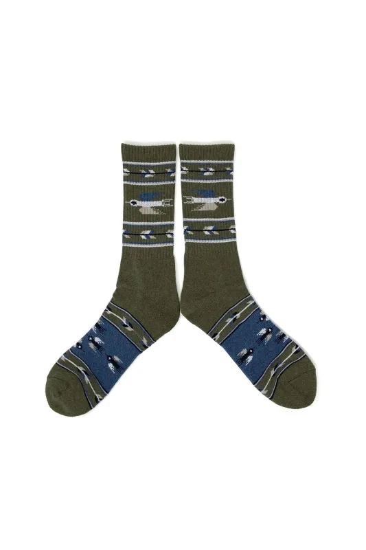 HEATHER THUNDERBIRD SOCKS sold by REVOLVR Menswear