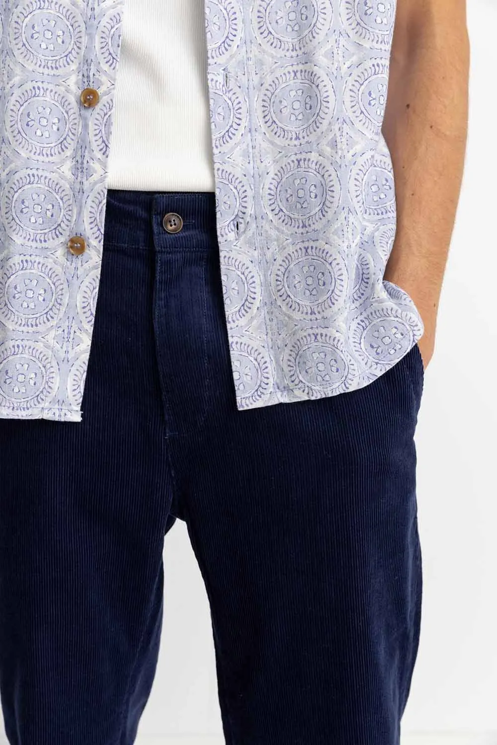 CORD TROUSER - NAVY sold by REVOLVR Menswear product image thumbnail 5