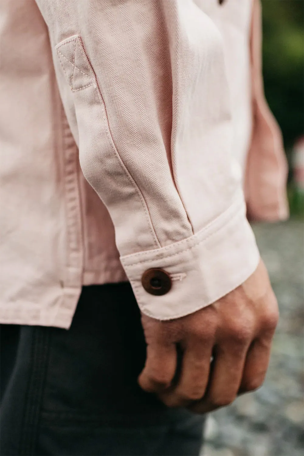 TONKIN WORK SHIRT Pink Smoke sold by REVOLVR Menswear product image thumbnail 5