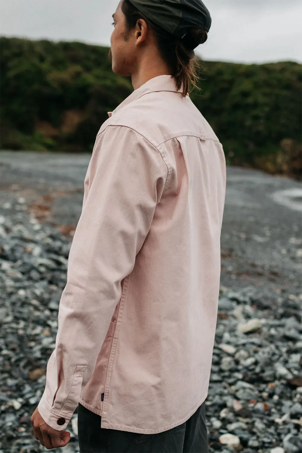 TONKIN WORK SHIRT Pink Smoke sold by REVOLVR Menswear product image thumbnail 3