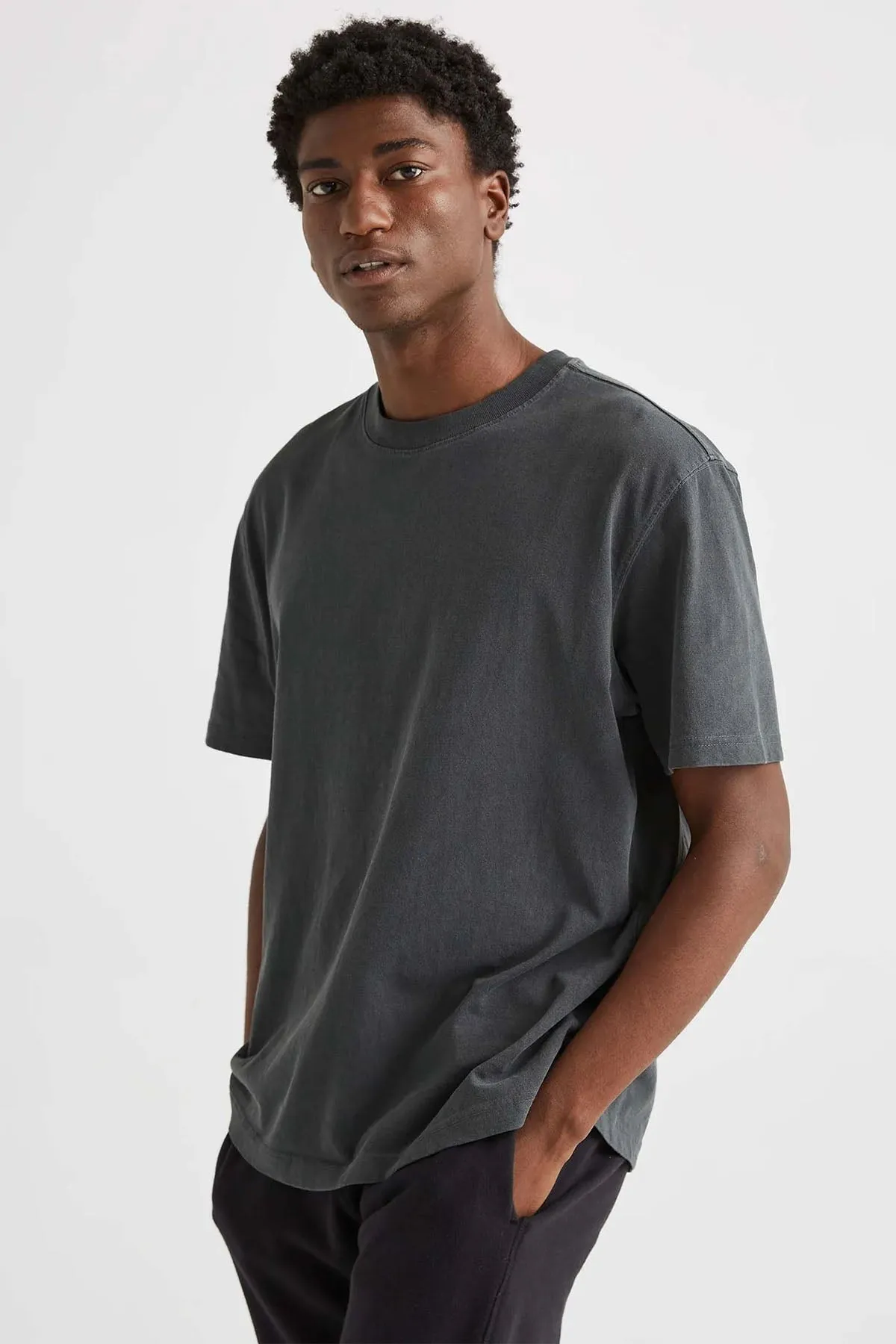 RELAXED SS TEE Stretch Limo sold by REVOLVR Menswear product image thumbnail 2