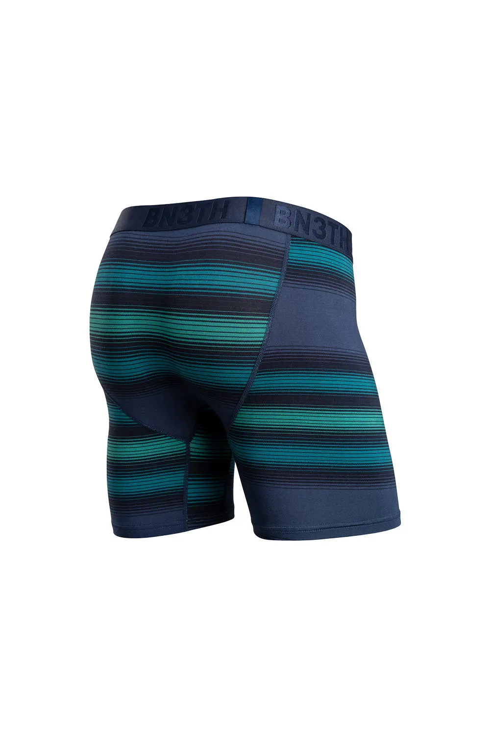 CLASSIC BOXER BRIEF WITH FLY Rhythm Stripe Navy sold by REVOLVR Menswear product image thumbnail 3
