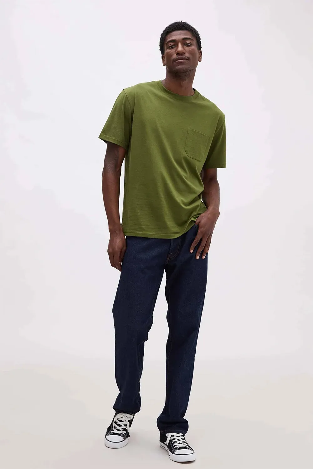 PIMA POCKET TEE Cypress sold by REVOLVR Menswear product image thumbnail 3