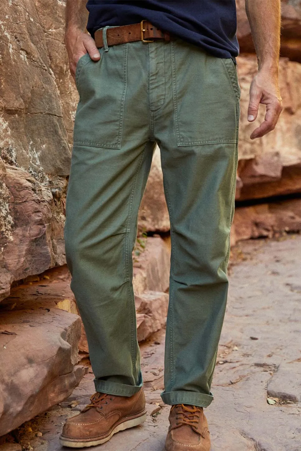 THE FIELD PANT - OFF DUTY DRAB sold by REVOLVR Menswear product image thumbnail 2