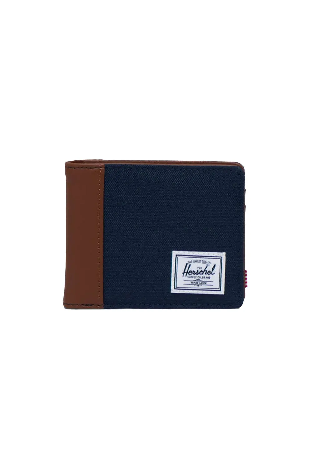 HANK WALLET Navy/Tan sold by REVOLVR Menswear