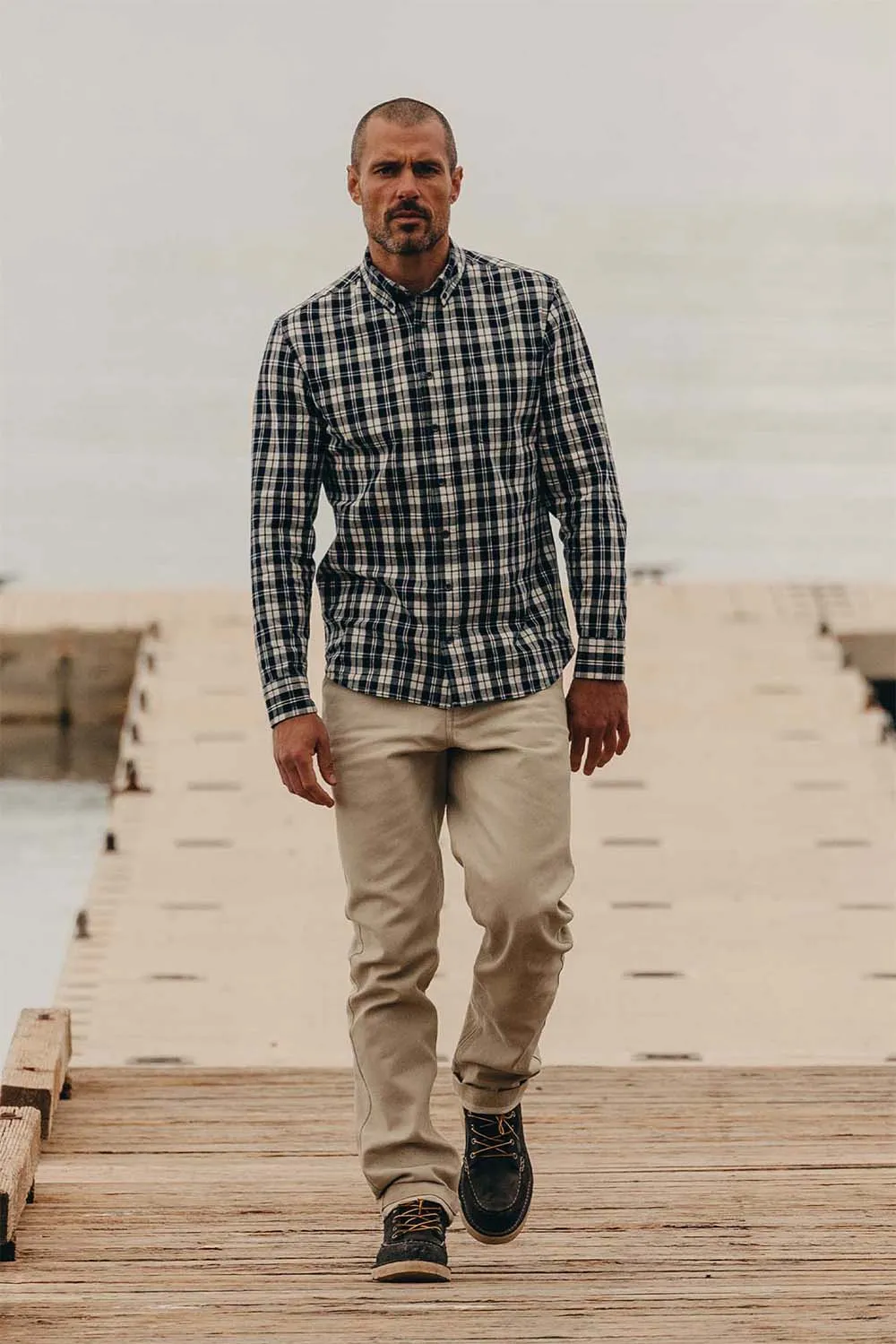 THE JACK Rinsed Indigo Plaid sold by REVOLVR Menswear product image thumbnail 2