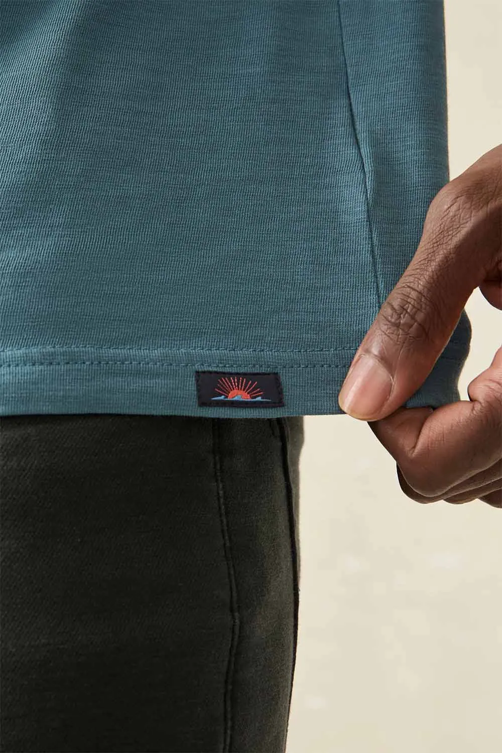 SUNWASHED POCKET TEE Teal Harbor sold by REVOLVR Menswear product image thumbnail 3